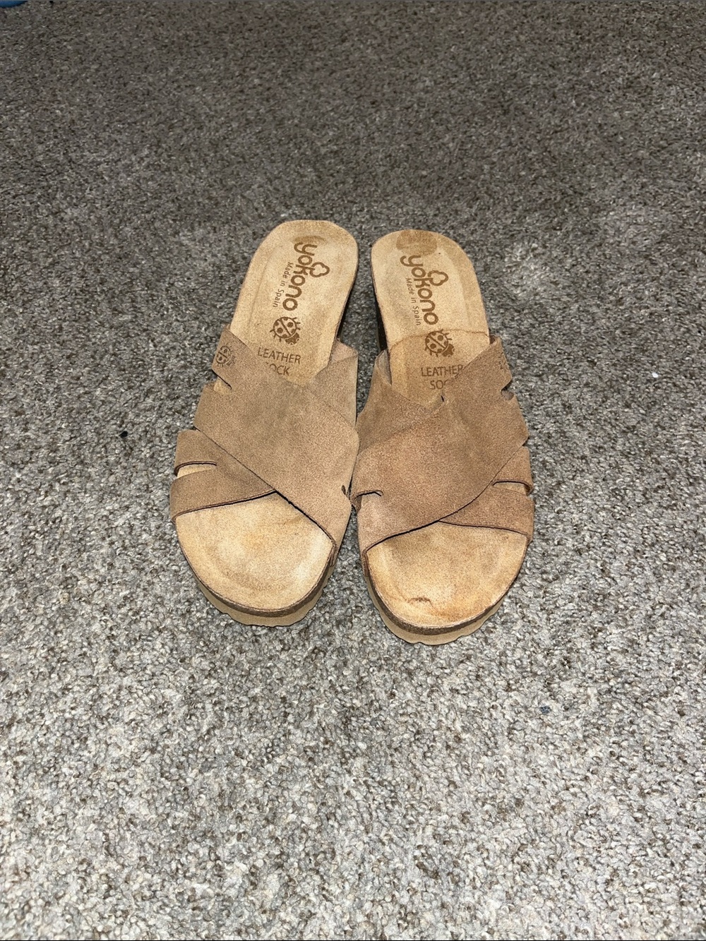 YOKONO Leather Women’s Wedge Sandals W